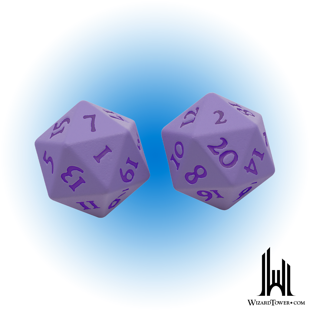 Heavy Metal D20 - 2 Dice Set Vivid Purple